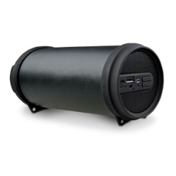 The Swiss Cougar Blast Bluetooth wireless speaker offers you a sleek design with incredible sound and multiple inputs. Bluetooth wireless, FM Radio, AUX input, USB input, Lightweight sleek design, Accessories: Micro USB to USB charging cable 3.5mm audio cable, Instruction manual, Shoulder strap.