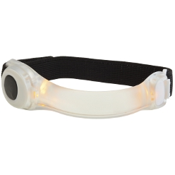 Safety flashing arm band: Adjustable Arm strap, velcro fastener, flashing arm band, on/off push button