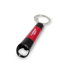 aluminium,3 x LR44 button cell batteries included, Torch, bottle opener, and keyholder ? the Salvo Torch & Bottle Opener Keyholder is everything you need in your pocket rolled into a single compact metallic keyholder available in a bunch of colours. Brand this useful and well-priced item with your company logo and message for a unique and indispensable corporate gift.