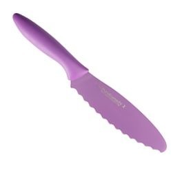 Round Razor Edge Kitchen Knife made of High carbon stainless steel with a fluorinated resin coating