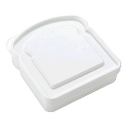 Plastic lunch box, in the shape of a sandwich