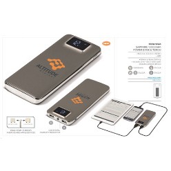 Sapphire 10000mAh Power Bank and Torch