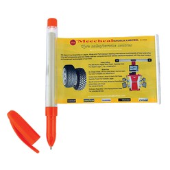 Scoll banner pen, material: transparent plastic 