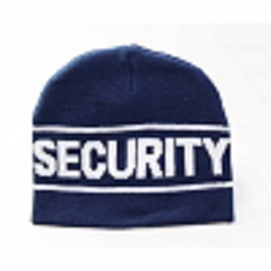 100% Acrylic knit, fold up beanie with jacquard security on fold