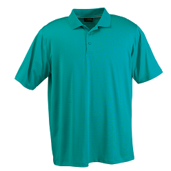 190g Poly Spandex:E-dri, Double top-Stitched hem, Coordinated knitted Collar