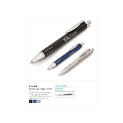An executive ball pen with elegant accents. Available in 3 great colours ? barrel lacquered coating, clip & tip satin chrome, with black German ink