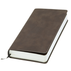 B5 notebook with colour change PU cover, 128 lined pages, cream paper, bookmark ribbon