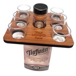 Shot glass holder - holds 7 glasses