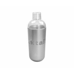 Silver and clear acrylic cocktail shaker
