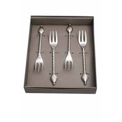 Silver cocktail forks (set of 4) in presentation box