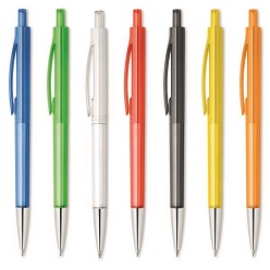 Push button ballpoint plastic pen