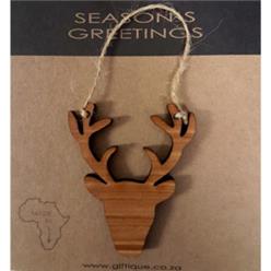 Siegel reindeer head decoration packaged