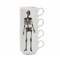 For those who enjoy skeletons, Giftwrap’s skeleton mug is one that they cannot ignore. A ceramic stacking mug, the mug is available in white which makes it stand out automatically. Over the mug is a skeleton that displays perfectly well on the entire mug. The mug is available in white but users can customize it by getting 1 to full color printing done on it. Overall, this mug is a must have for skeleton enthusiasts.