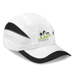 125g/m2 Polyester and mesh, Pre-Curved peak, Unstructed front Panel, Polyester Sweatband