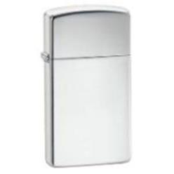 Slim high polished chrome zippo lighter