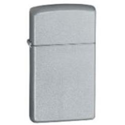 Slim matt satin chrome zippo lighter