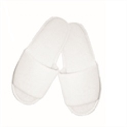 This pair of Hotel Slippers from white terry towel is one of the finest of its kind. It is light weight in nature, soft and very comfortable to walk around in. For a casual wearing experience, it is extremely enjoyable. It also has open toes, thus paving the way for more air to pass through. It is available in white and not any other colour. The shoe size it is available in is 28.5 cm.