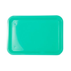 A Small rectangular serving tray that is available in various colours that can be customised with Pad printing with your logo and other methods.