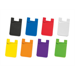 Smartphone silicone pouch for business cards. money or credit card