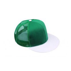 Snap Back Mesh: 100% acrylic, 100% polyester mesh back panels, grams:170 g/m2, 4 needle stitch cotton twill sweatband, 6 panel structured, (nylon buckram), poly-snap enclosed, flat peak