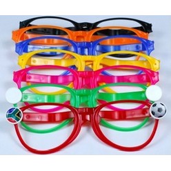 A Soccer Fan Glasses with flag attachments that is available in various colours that can be customised with Printing with your logo and other methods.