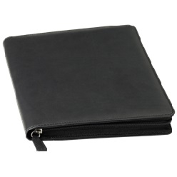 Soft touch A5 zippered tablet holder