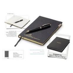 Pu A6 Notebook, Ball pen, Branding on Pens, Branding on books