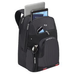 Polyester material , fully padded 15,6inch loptop compartment, internal Ipad/Tablet pocket