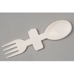 A Spoon Fork that is available in various colours that can be customised with Printing with your logo and other methods.