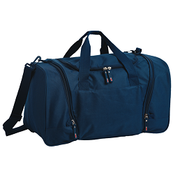 Sports Bag - Large, Side Zippered Compartments, Main Zippered Compartment, Adjustable / Removable shoulder strap, 600D Nylon