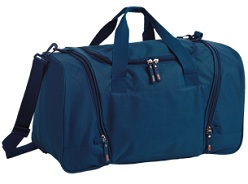 Sports Bag - Medium, Side Zippered Compartments, Main Zippered Compartment, Adjustable / Removable shoulder strap, 600D Nylon