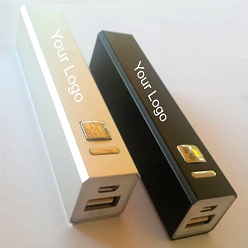 Square Shaped power bank, Size:2600mAh and a 4-in-1 charging attachments