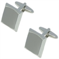 Square waved cufflinks