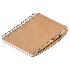 Spiral bound notebook, 70 sheets of lined recycled paper