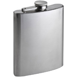 237ml Stainless steel metal Hip Flask with a secure screw cap
