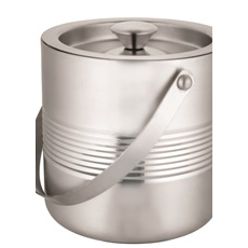 Stainless steel double wall ice bucket