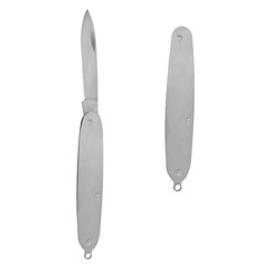 Stainless steel folding biltong knife