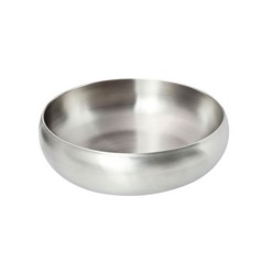 Stainless steel round salad bowl (22cm)