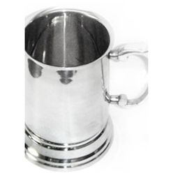 Stainless steel single wall beer mug