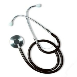Stethoscopes are a common part of a nurse and, doctor uniform. It is an acoustic device for listening to sound from the internal part of human body or animals, the small disc shape resonator is placed in the chest and the tubes connected to the earpieces, it is used to listen to heart sounds, lungs, intestines, blood flow in arteries, measure blood pressure. The minimum quantity order I00 units.