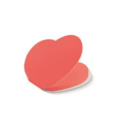 Heart shaped sticky notes 50 sheets per pad