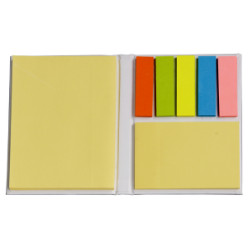 Includes: yellow, pink, blue, green and orange memos