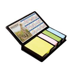 With Calendar. Includes Yellow, Pink, Green and Blue Sticky Memos