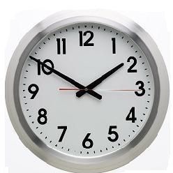 Plastic Wall Clock, size 270x270cm, with big numbers and small lines to keep time
