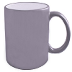 Sublimation metal mug with gift box, made from grade A ceramic with sublimation coating, 350 ml