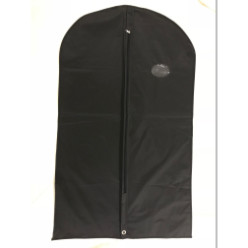 Black XXL 1.8 meter extra length Suit/Dress Cover, protects your wardrobe while travelling, long zipper and window in front