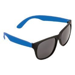 Sunglasses with fluorescent sides