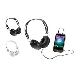 Plug these comfortable headphones into your phone, tablet, MP3 or MP4 device for music on the move