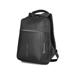 TSA lock, discreet pockets for easy access, integrated USB port, padded interior laptop