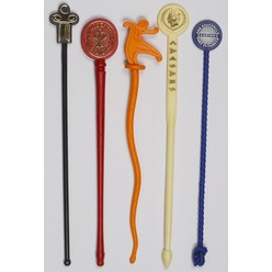 A Swizzle Sticks that is available in various colours that can be customised with Printing with your logo and other methods.